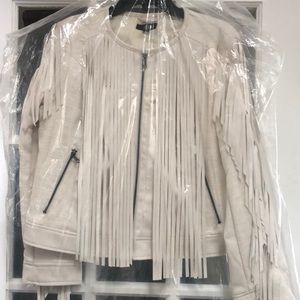 a.n.a.Cream western style jacket with fringe!